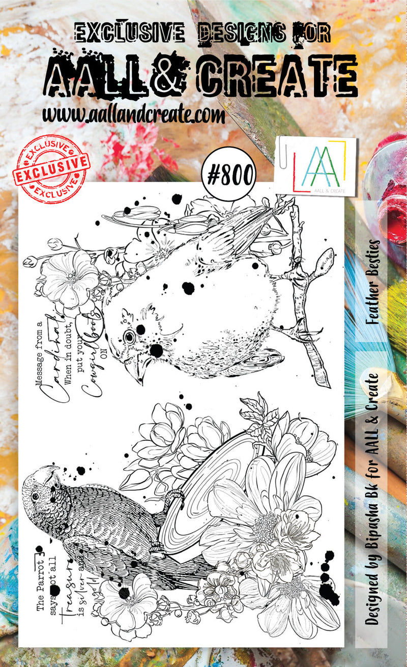 AALL and Create Stamp Set - 800 - Feather Besties-1