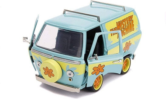 Jada Toys Scooby-Doo Máquina del Misterio con figuras de Shaggy y Scooby – Fundición a presión a escala 1:24 (UPC: 801310317204)