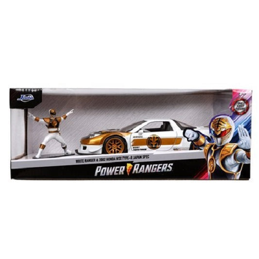 Mighty Morphin Power Rangers – 1:24 Die-Cast Vehicle with White Ranger Figure (UPC: 801310327951)