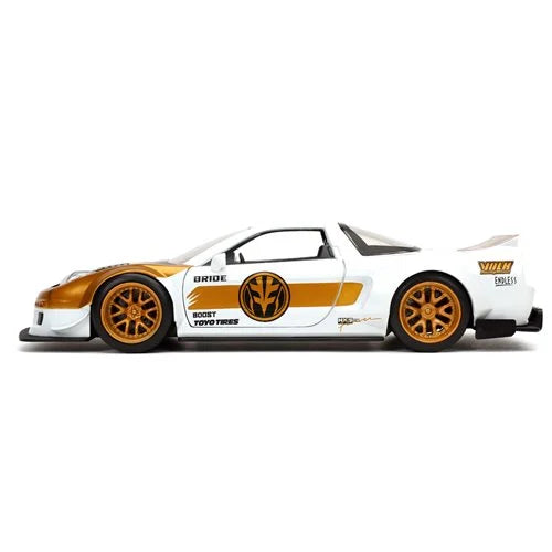 Mighty Morphin Power Rangers – 1:24 Die-Cast Vehicle with White Ranger Figure (UPC: 801310327951)