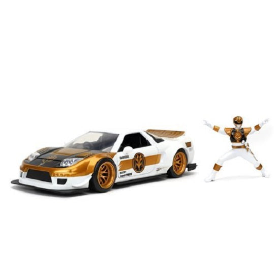 Mighty Morphin Power Rangers – 1:24 Die-Cast Vehicle with White Ranger Figure (UPC: 801310327951)