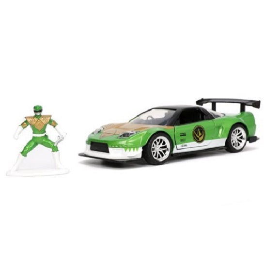 Mighty Morphin Power Rangers – Honda NSX Type-R 1:32 Scale with Green Ranger Nano Figure (UPC: 801310328712)