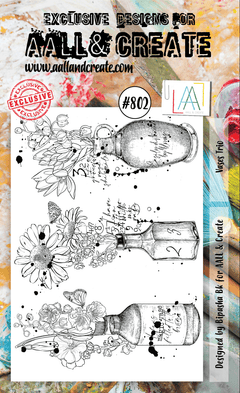 AALL and Create Stamp Set - 802 - Vases Trio-1