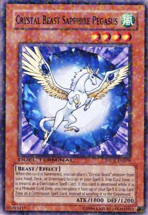 Crystal Beast Sapphire Pegasus (DT01-EN058) - Duel Terminal 1 Limited-1