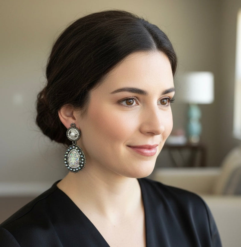 Drop Beaded Earrings(12)-2