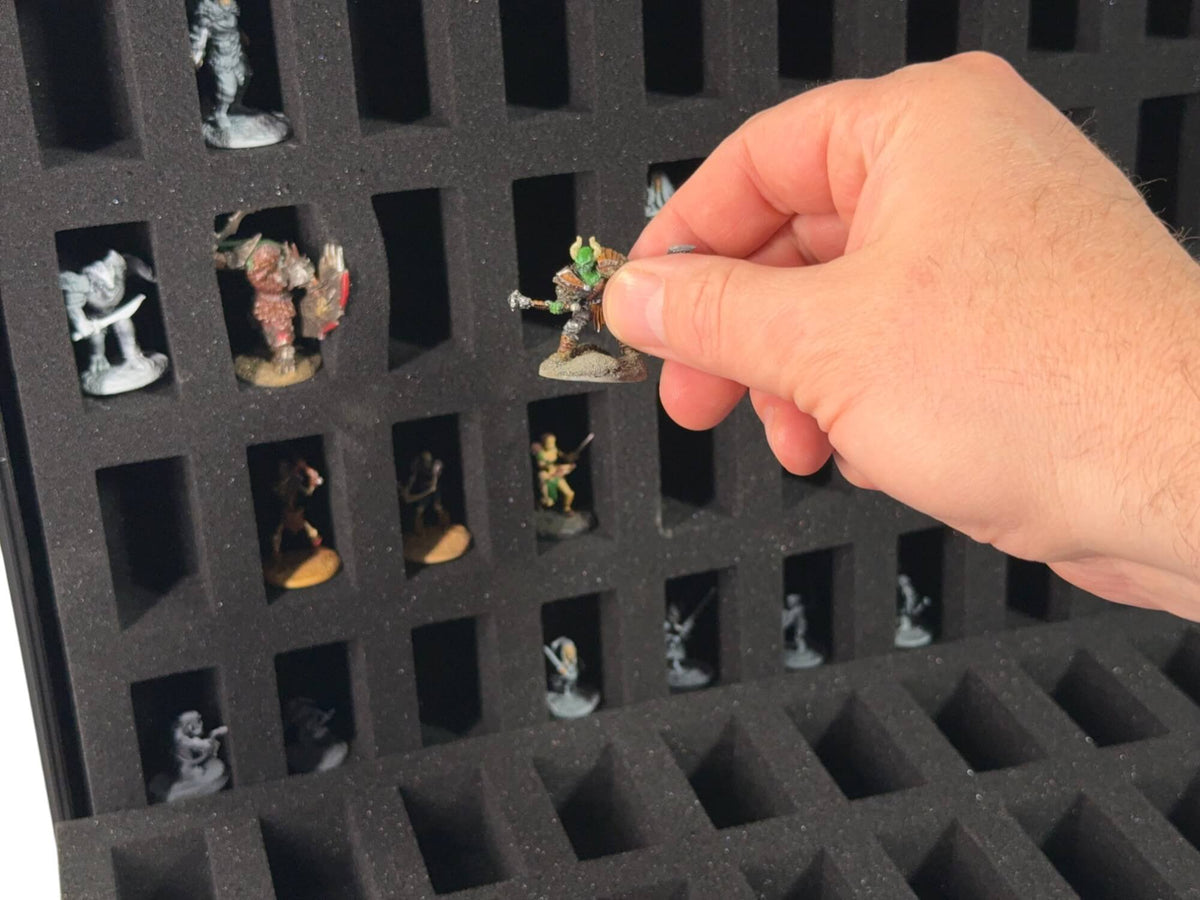 80-Slot EVORETRO Miniature Storage Case with Customizable Foam-13