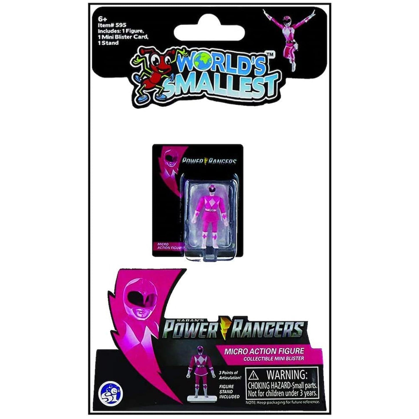 Los Micro Muñecos de los Power Rangers Rosados más Pequeños del Mundo (UPC: 810010990389)