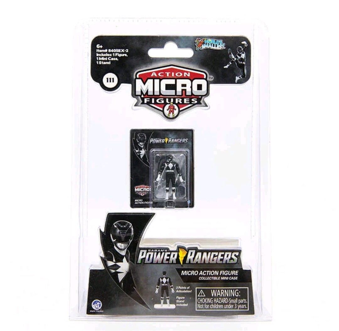 World’s Smallest – Black Power Rangers Micro Action Figures (UPC: 810010990389)