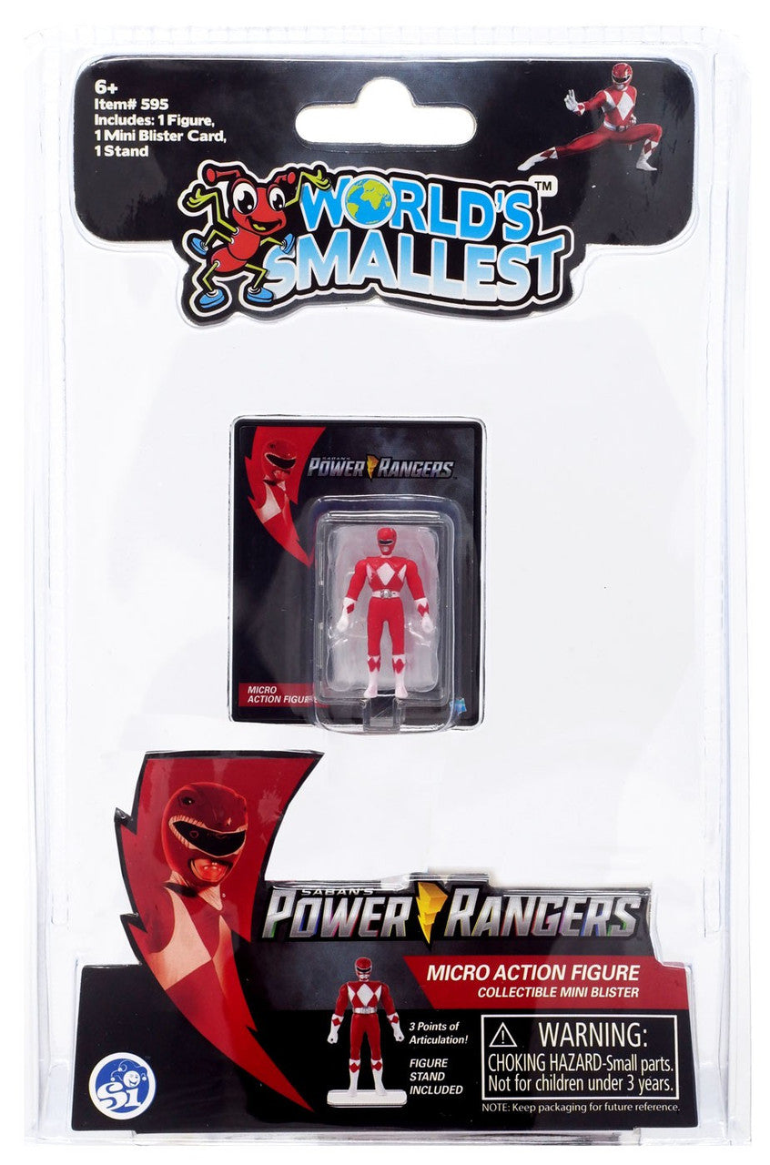 World’s Smallest – Red Power Rangers Micro Action Figures (UPC: 810010990389)