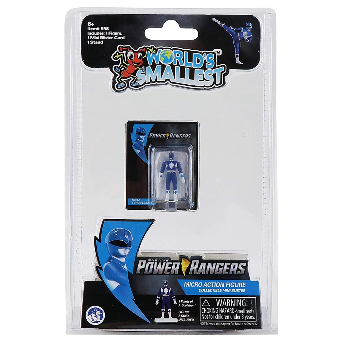 World’s Smallest – Power Rangers Azules Micro Figuras de Acción (UPC: 810010990389)