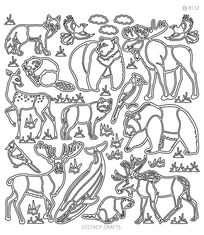 EC Peel Off Sticker - Canada Wild Animals-1