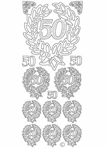 Deco Stickers - 50th Anniversary-1