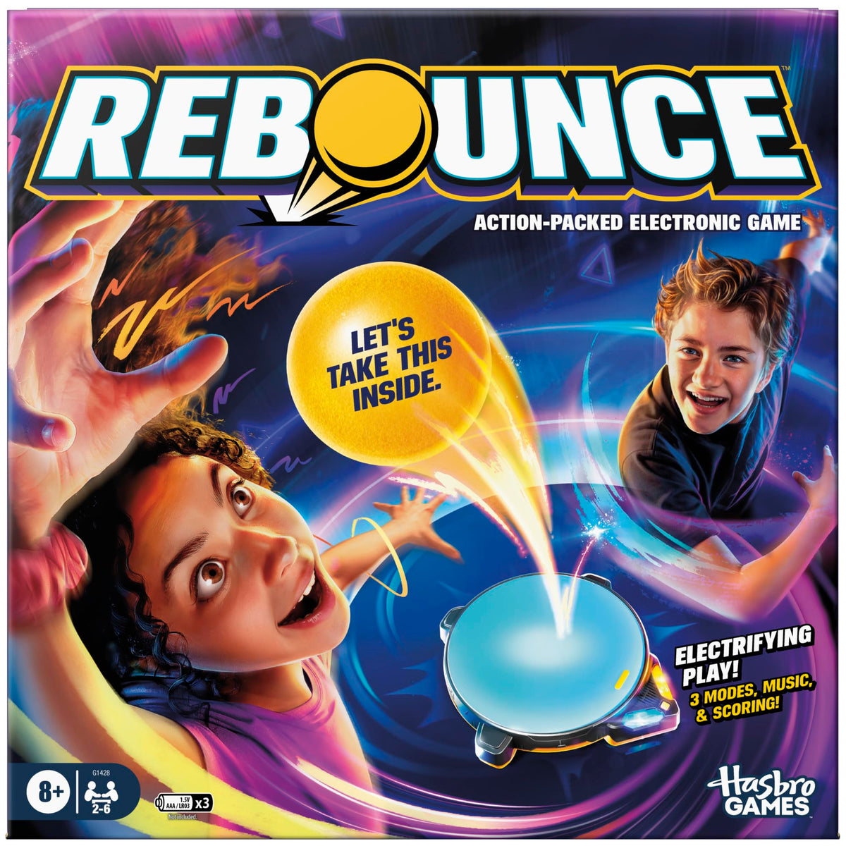 Rebounce Game | Indoor and Outdoor Electronic Action Game for Kids, Teens, and Adults | Ages 8+ | 2 to 6 Players | 10 Mins. | Family Travel Games (English Version)