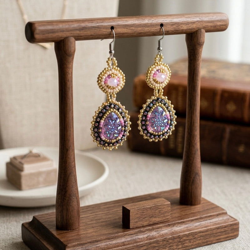 Drop Beaded Earrings(7)-2