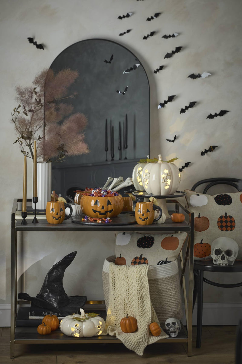 Lenox Harvest Lighted Pumpkin Small Halloween Centerpiece-4