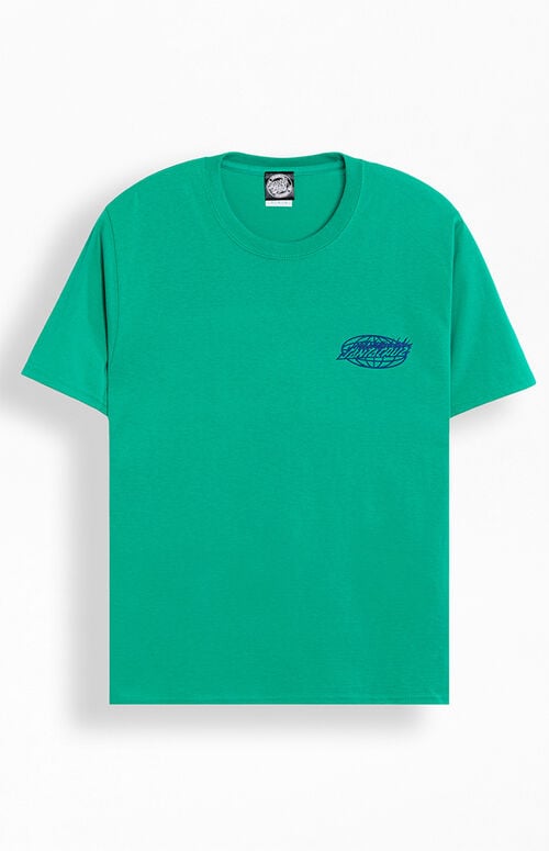 Santa Cruz 'Global Flame' Tee - Green-1