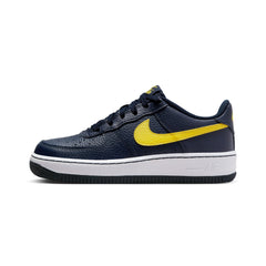 Nike 'Air Force 1' Shoes - Obsidian/Opti Yellow (GS)-2