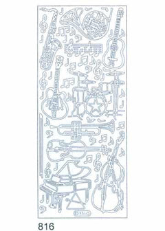 Deco Stickers - Musical Instruments-1