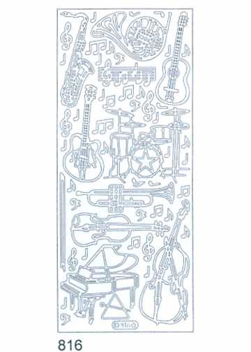 Deco Stickers - Musical Instruments-1