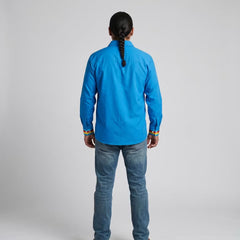 Embroidered Ribbon Shirt (Bear Paw)-3