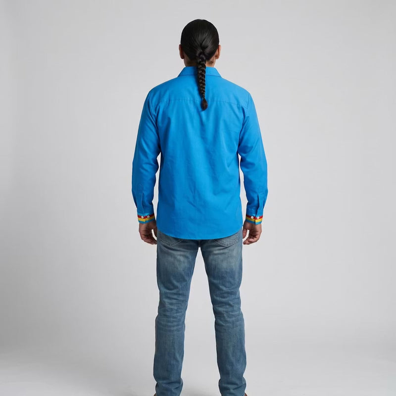 Embroidered Ribbon Shirt (Bear Paw)-3