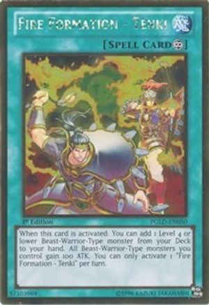 Fire Formation - Tenki (PGLD-EN050) - Premium Gold 1st Edition-1