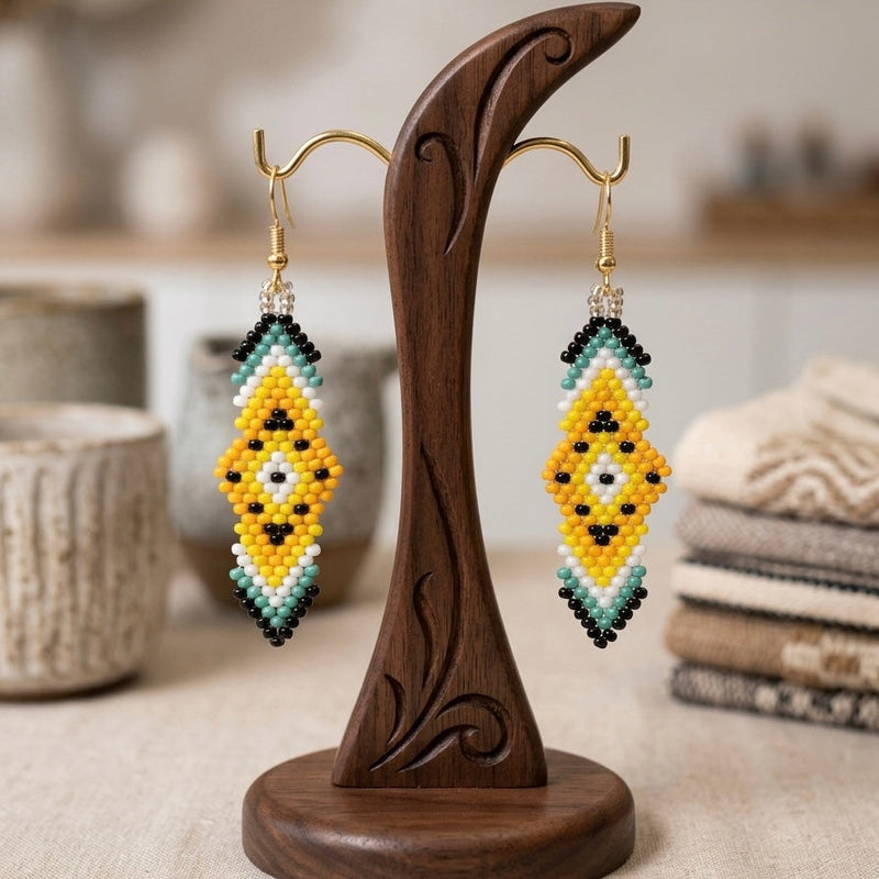 Soul Feather Earrings turquoise-2