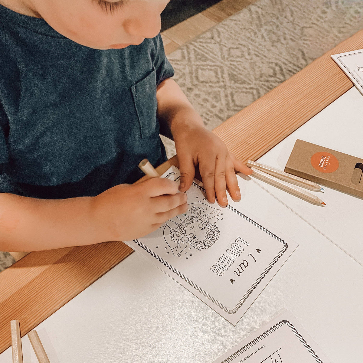 The Creative Sprout - Affirmation Colouring Pages – Mindfulness Activity - Ages 4+-8
