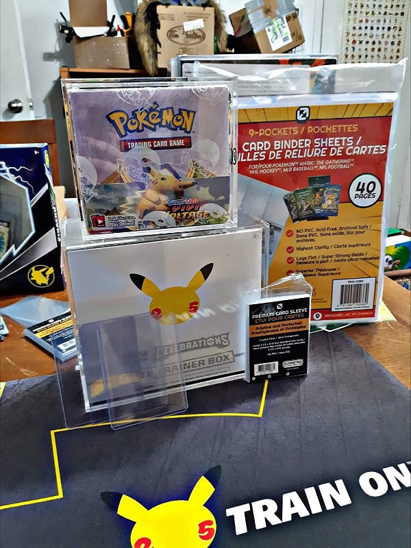 Pokemon ETB Elite Trainer Box w/ Sliding Lid Anti-UV - EVORETRO Acrylic Protector 4.0MM-10