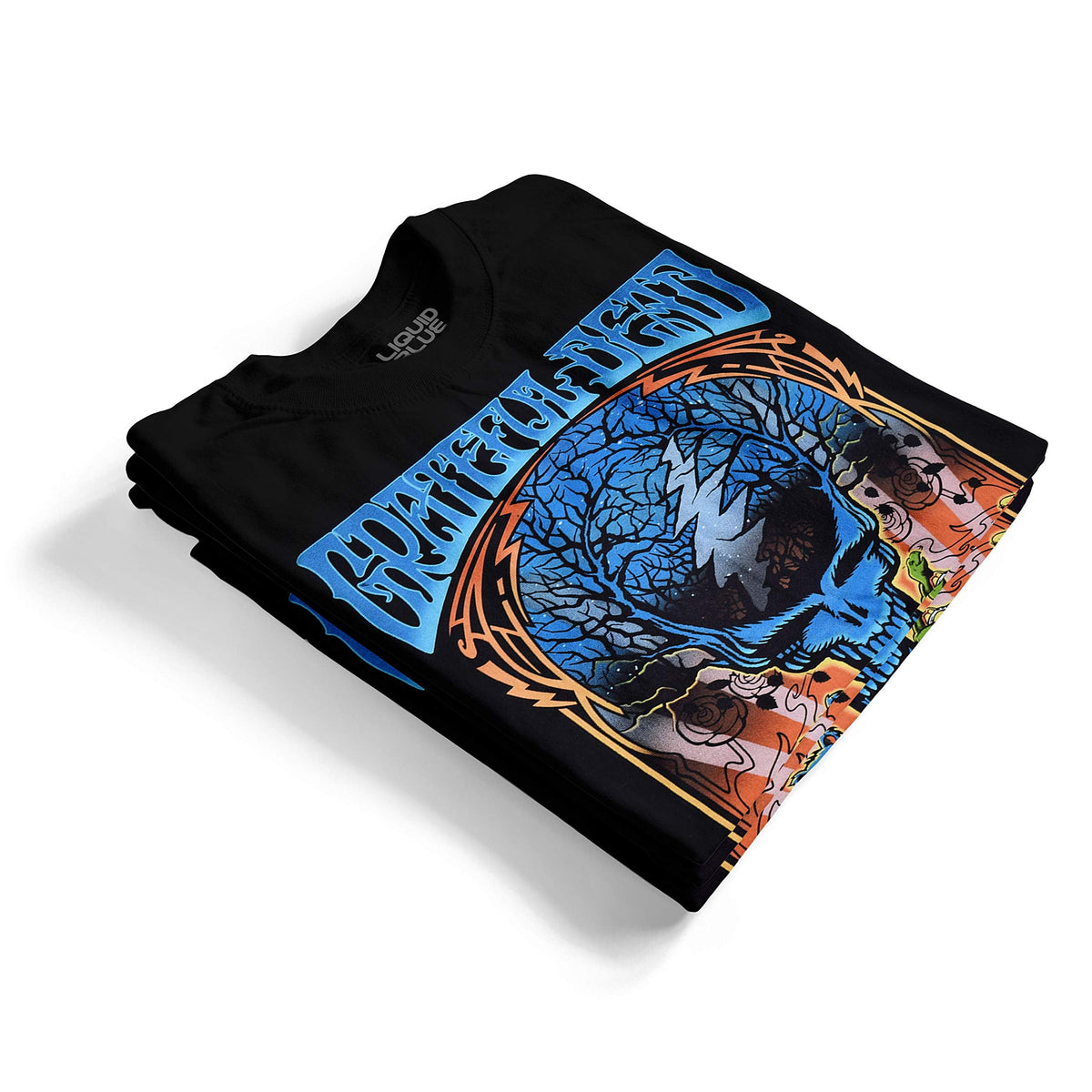 Liquid Blue Grateful Halloween Dead Berkeley'84 Ss Tee, Black, X-Large-4