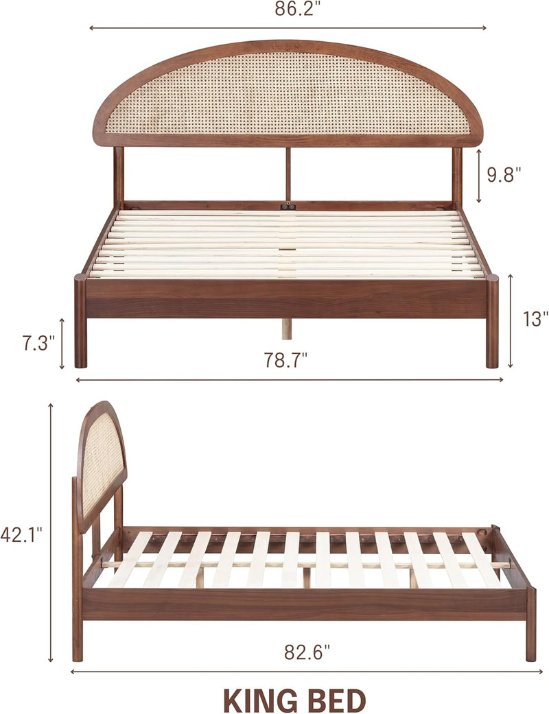 Estructura de cama de madera Gem-19