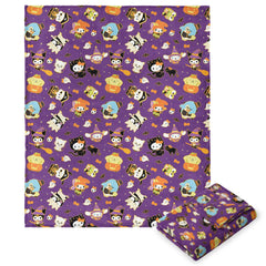 Northwest Hello Kitty Silk Touch Throw Blanket, 50" x 70", Halloween Gold-1