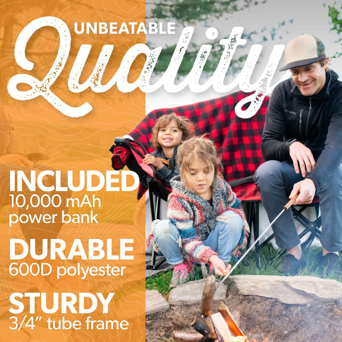 Kuma Bear Buddy Heated Double Chair-Bluetooth™-8