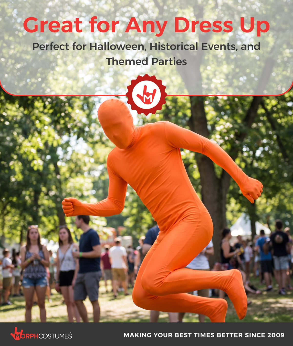 Morphsuits, Orange Morphsuit, Halloween Costume, Medium-6