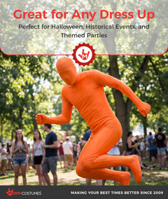 Morphsuits, Orange Morphsuit, Halloween Costume, Medium-6