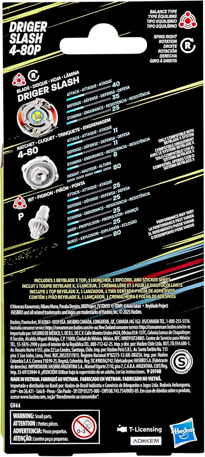 (Hasbro) Beyblade X - Driger Slash 4-80P X-Over Project Pack-2
