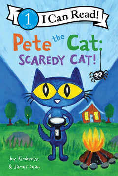 Pete the Cat: Scaredy Cat!: A Halloween Book for Kids-1