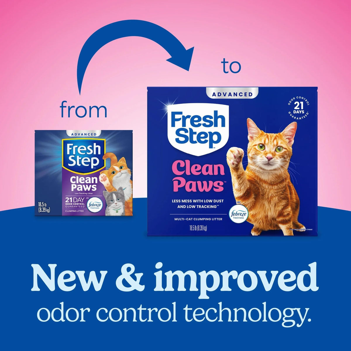 Fresh Step Advanced Clean Paws Multi Cat 18.5lb