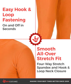 Morphsuits, Orange Morphsuit, Halloween Costume, Medium-3