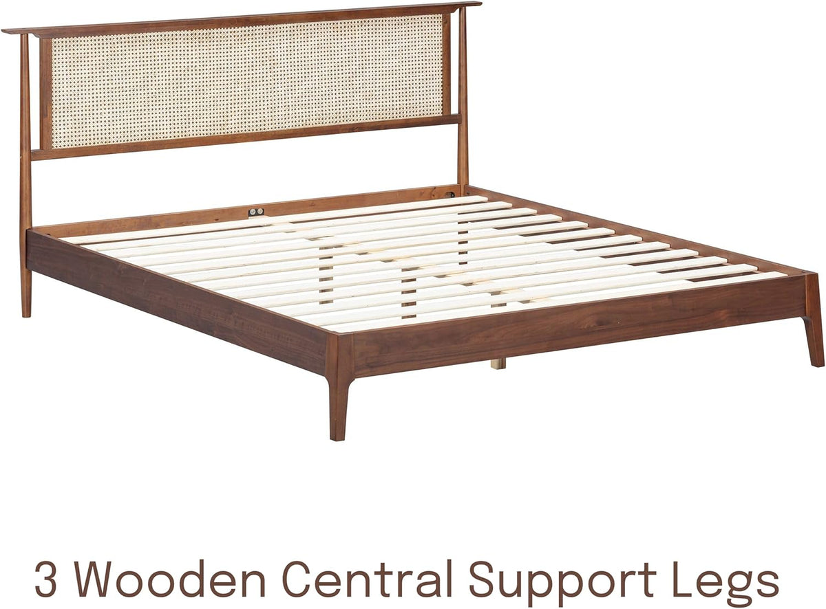 Ruby Natural Rattan Bed Frame-12
