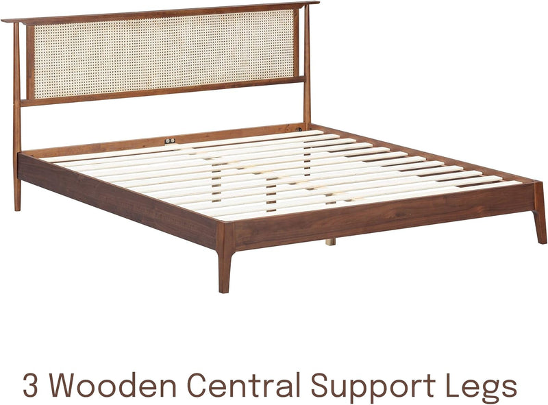 Ruby Natural Rattan Bed Frame-12
