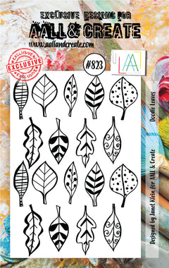 AALL and Create Stamp Set - 823 - Doodle leaves-1