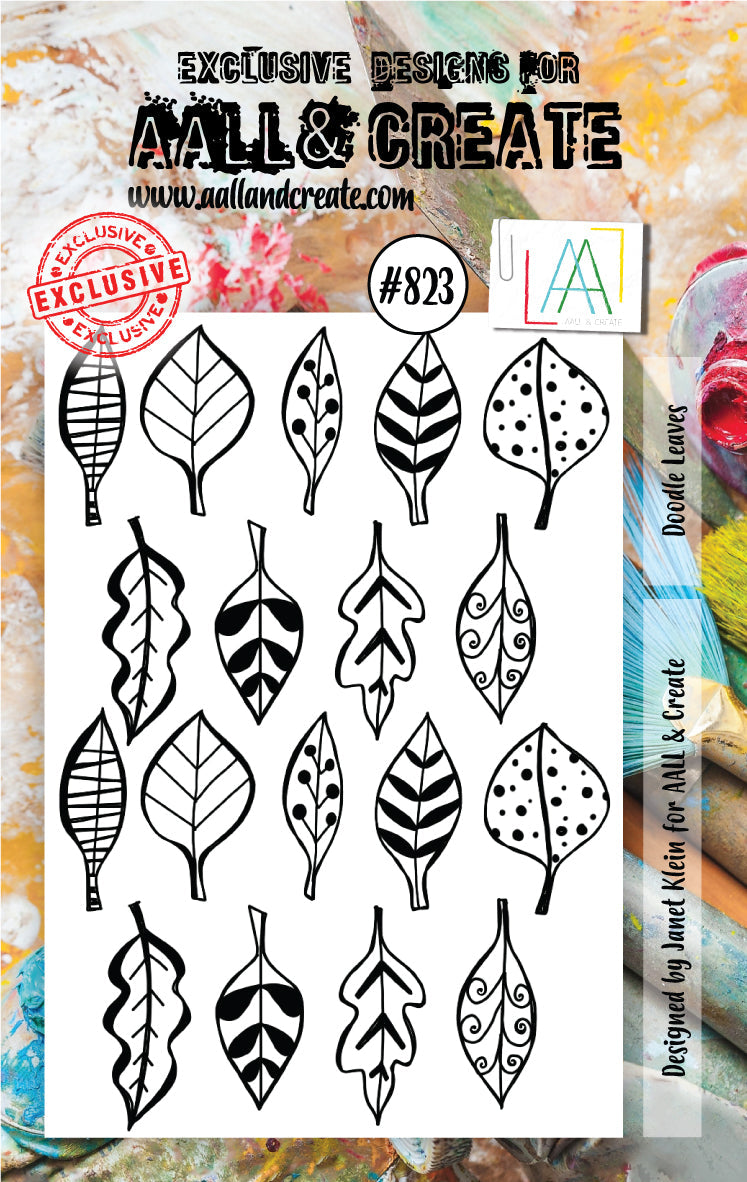 AALL and Create Stamp Set - 823 - Doodle leaves-1
