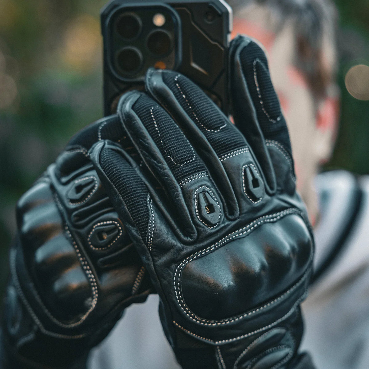 Open Road Hard Knuckle Motorcycle Gloves-5
