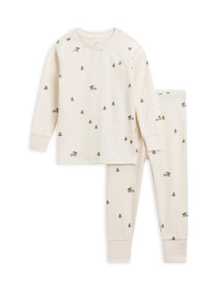 Long Sleeve Jammies | Colored Organics | Tree Farm-1