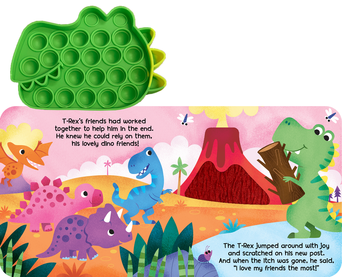 Little Hippo Books - Little T-Rex - Your Sensory Fidget Friend - Ages 1+-7