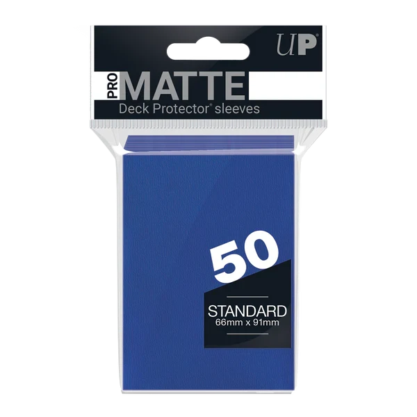 PRO-Matte Standard Deck Protector Sleeves (Blue)-1