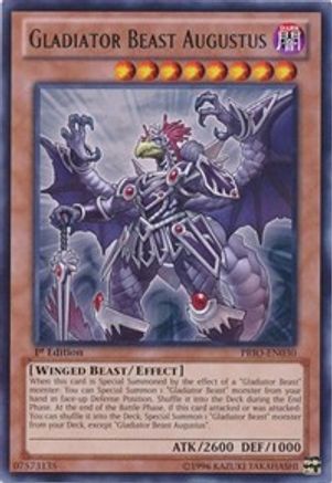 Gladiator Beast Augustus (PRIO-EN030) - Primal Origin 1st Edition-1
