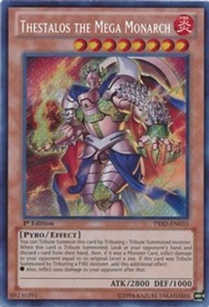 Thestalos the Mega Monarch (PRIO-EN035) - Primal Origin 1st Edition-1