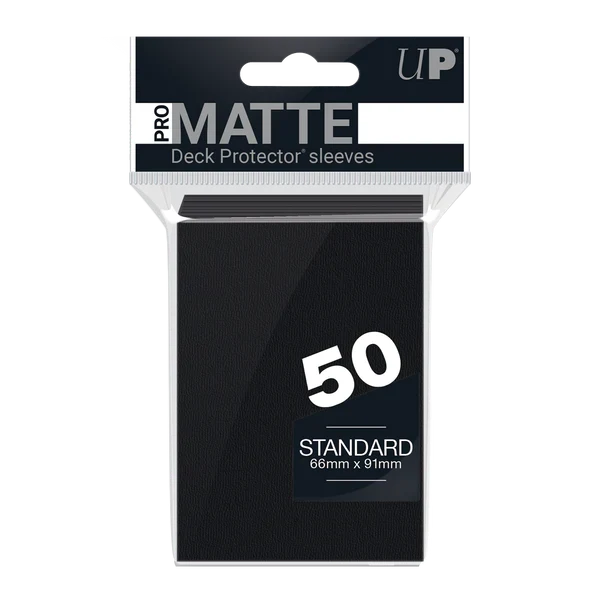 PRO-Matte Standard Deck Protector Sleeves (Black)
